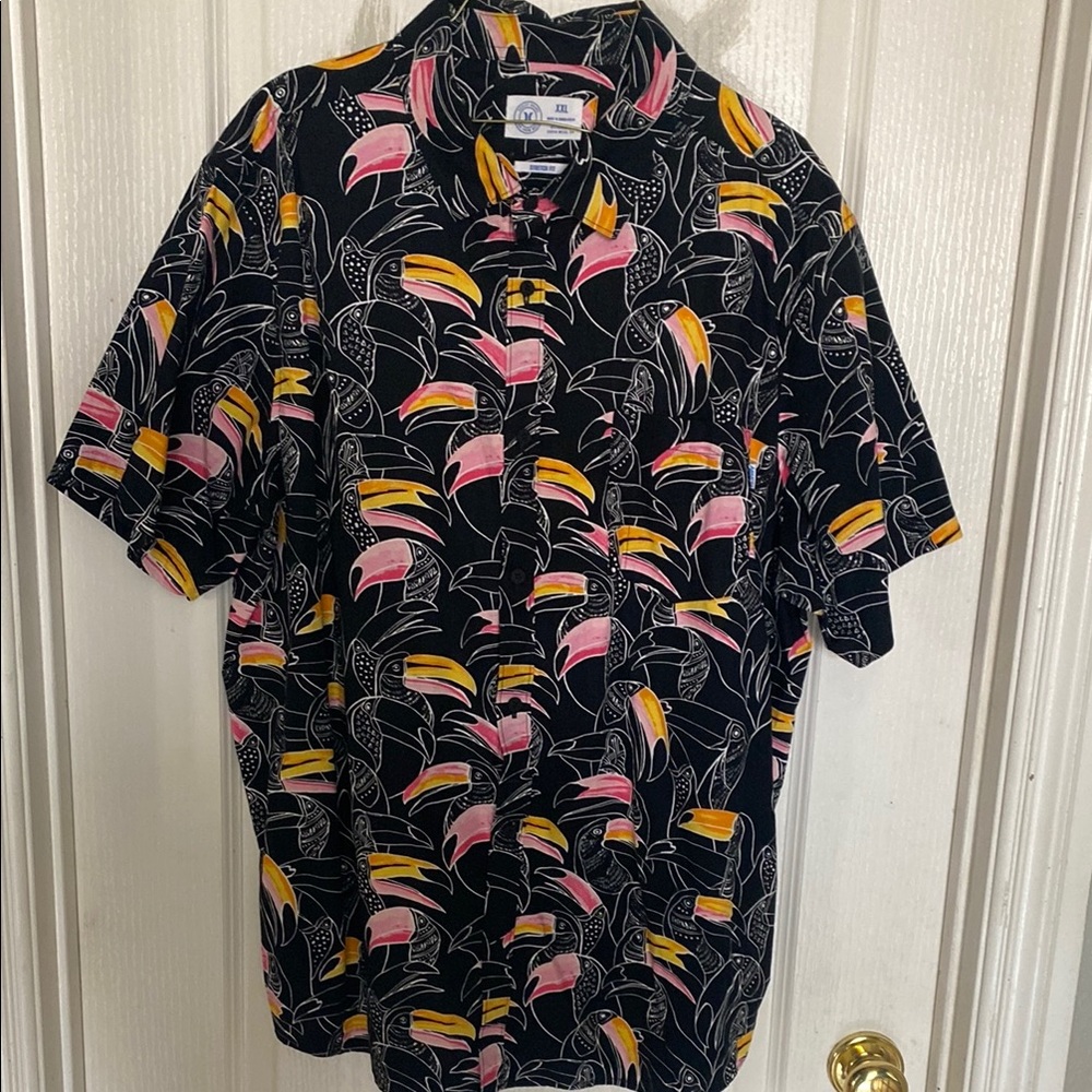 Men's Black Patterned Shirt